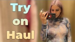 [4K] Exploring Transparent Clothes | Try on Haul with Maria