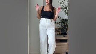 Midsize Madewell Try On Haul #shorts #midsizefashion