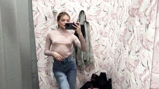 Try on Haul in dressing room | transparent amazing outfits (2024)