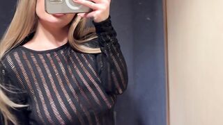 Awesome Transparent Sweater Try-On Haul I Dress-room in the MALL 2024