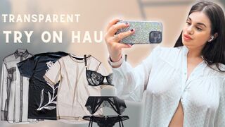 Transparent Clothing Try on Haul New Awesome Finds No Bra Style