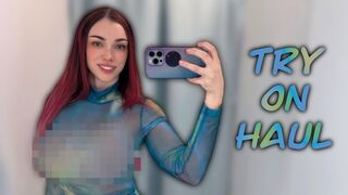 [4K] Transparent Try on Haul | Sheer Dresses Try on 2024