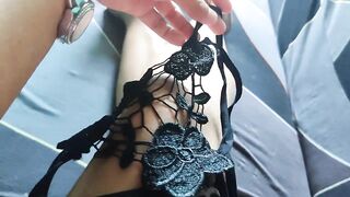 Sexy Lingerie Try On Haul See Through Thong G String