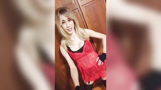 Corrin. Crossdresser wears a Sexy Babydoll Slip Outfit | Boy to Girl | Lingerie