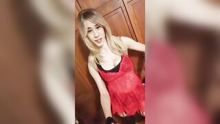 Corrin. Crossdresser wears a Sexy Babydoll Slip Outfit | Boy to Girl | Lingerie