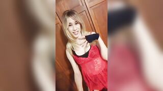 Corrin. Crossdresser wears a Sexy Babydoll Slip Outfit | Boy to Girl | Lingerie