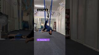 Aerial yoga combines traditional asana (the physical postures of yoga ???? #aerial # yoga