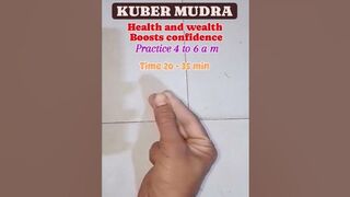 Kuber mudra #yoga #motivation #yogs #yogaworkout #mudra #fitness