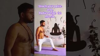 stretching for reduce thigh fat #ytshorts #ytviral #trending #onlineclasses #viral #yogaclass