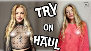 Hot [4K] Try on Haul Transparent | Try on 2024