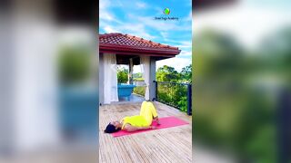 Lying down on back yoga poses #yogaurmi #fitness #yogateacher