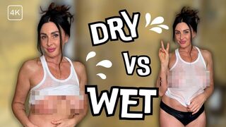 [4K] Sheer Clothes Try-On Haul ft. Helga | Dry vs Wet Collection