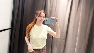 Green summer top. Try on haul.