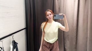 Green summer top. Try on haul.