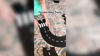 The OG Flexible Race Track!????️ #toytestingsisters