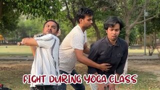 Fight during yoga class ft. @deepestgarg @rishabhhshukla