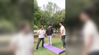 Fight during yoga class ft. @deepestgarg @rishabhhshukla