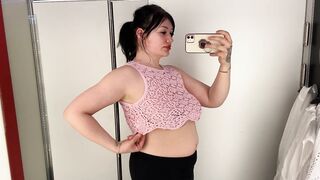 [4k] Transparent Crop Top See-Through Try On Haul | missbellatrixx