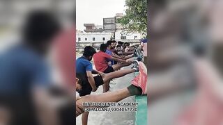 stretching Exercise video #status #gopalganj #trendingshorts #running #feetness #army #indianarmy