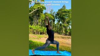 Being in the present moment brings Peace and Serenity????‍♀️ #yoga #yogainstructor #yogiclifestyle