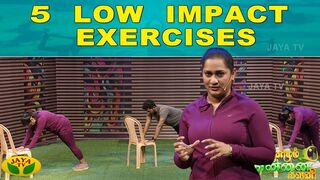 Dhinamum Ennai Gavani || 5 Low Impact Exercises | Yoga | Jaya Tv