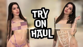 4K ???? Shocking Try on Haul With Exclusive Hot Model 2024