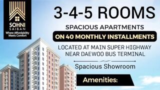 "Book Your Dream Apartment in Soni Saiban Today! Flexible Instalment Plans Available.