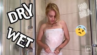 4K Amazing White Dress Try on Haul: Dry vs Wet Transparent Outfits | by Fleamx