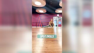 SPLIT DRILLS???????????? #split #flexibility #flexible #gym #stretch #stretchingexercises #stretchingtips