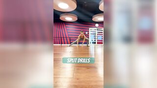 SPLIT DRILLS???????????? #split #flexibility #flexible #gym #stretch #stretchingexercises #stretchingtips