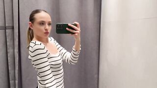 [4K] Try on haul transparent tops for Summer 2024