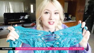Taylor Mae tries on lace transparent two-piece lingerie by Avidlove | PREVIEW