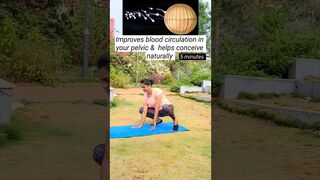 Best yoga to improve your fertility & conceive naturally #ytviral #shorts #pcod #bellyfatloss