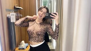 [4K] Transparent Red Top Try On Haul | Get Ready With Brooke 2024