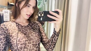 [4K] Transparent Red Top Try On Haul | Get Ready With Brooke 2024