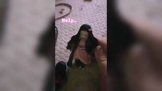 Help me… #nezuko#demonslayerfan#twerk#fyp#cringe#actionfigure#trend#idkanymore