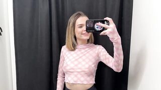 [4K] Transparent Lingerie Try on Haul with Nikki Haul