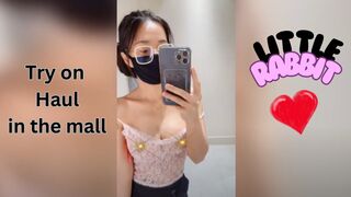 Try On Haul | tank top see-through No Bra |l At The Mall #asian #vietnamese