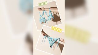 Bohemian swimsuits, boho chic bikinis, retro floral bikini sets on Etsy