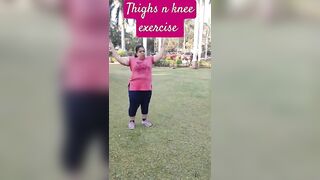 thighs n knee stretching exercise #easy leg up exercise #shrots #viral