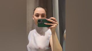 Try on haul transparent 2024 | No bra trend #shorts