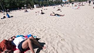 ITALY Beach Bikinis 5K Walking on an Italian Beach 4K60