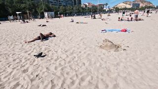 ITALY Beach Bikinis 5K Walking on an Italian Beach 4K60