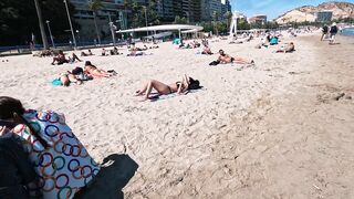 ITALY Beach Bikinis 5K Walking on an Italian Beach 4K60