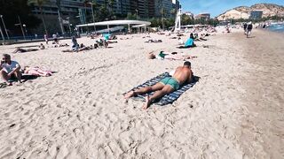 ITALY Beach Bikinis 5K Walking on an Italian Beach 4K60