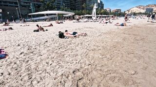 ITALY Beach Bikinis 5K Walking on an Italian Beach 4K60