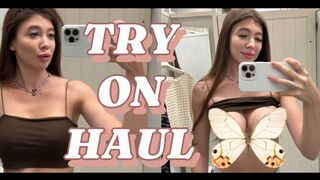 [4K] Transparent Clothes Try On Haul with Vallery | Summer See-through 2024