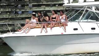 Boats Babes and Bikinis enjoying the Miami River | Chit Flix