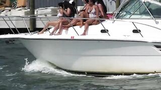 Boats Babes and Bikinis enjoying the Miami River | Chit Flix