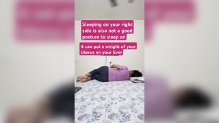 Correct ✅️ Way to sleep in Pregnancy. #fitness #yoga #health